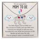 To An Amazing Mom To Be - A Brand New Miracle (Custom Name Necklace W/ Birthstone)