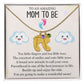 To An Amazing Mom To Be - A Brand New Miracle (Custom Name Necklace W/ Birthstone)