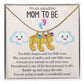 To An Amazing Mom To Be - A Brand New Miracle (Custom Name Necklace W/ Birthstone)