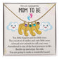To An Amazing Mom To Be - A Brand New Miracle (Custom Name Necklace W/ Birthstone)