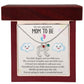 To An Amazing Mom To Be - A Brand New Miracle (Custom Name Necklace W/ Birthstone)
