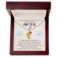 To An Amazing Mom To Be - A Brand New Miracle (Custom Name Necklace W/ Birthstone)