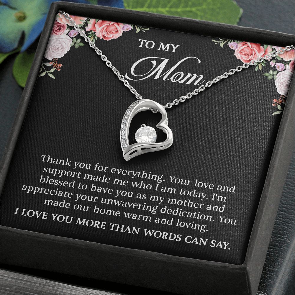 To My Mom - I Love You More Than Words (Necklace)