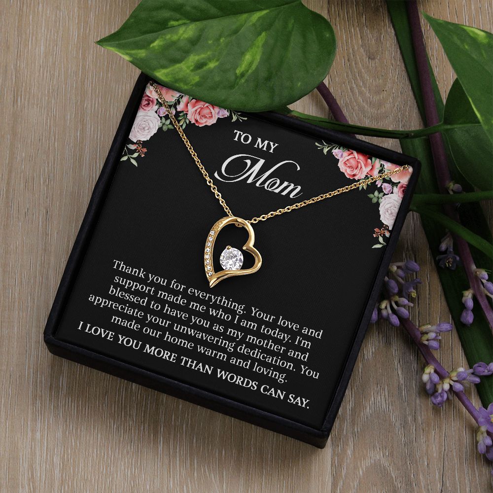 To My Mom - I Love You More Than Words (Necklace)