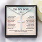 To My Son - Proud Of The Person You Have Become ( Cross Necklace)