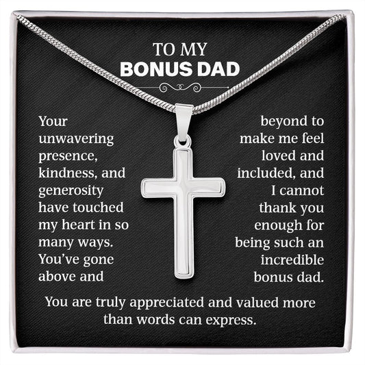 Bonus Dad Gift - You've Gone Above And Beyond (Cross Necklace)