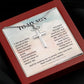 To My Son - Proud Of The Person You Have Become ( Cross Necklace)