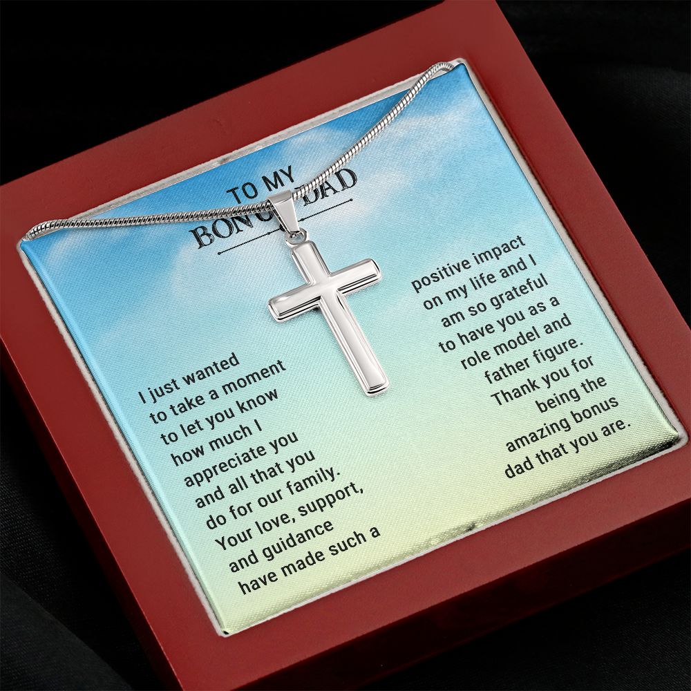 Bonus Dad Gift - Your Love, Support, & Guidance (Cross Necklace)
