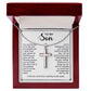 To My Son - You Are The Light Of My Life (Cross Necklace)